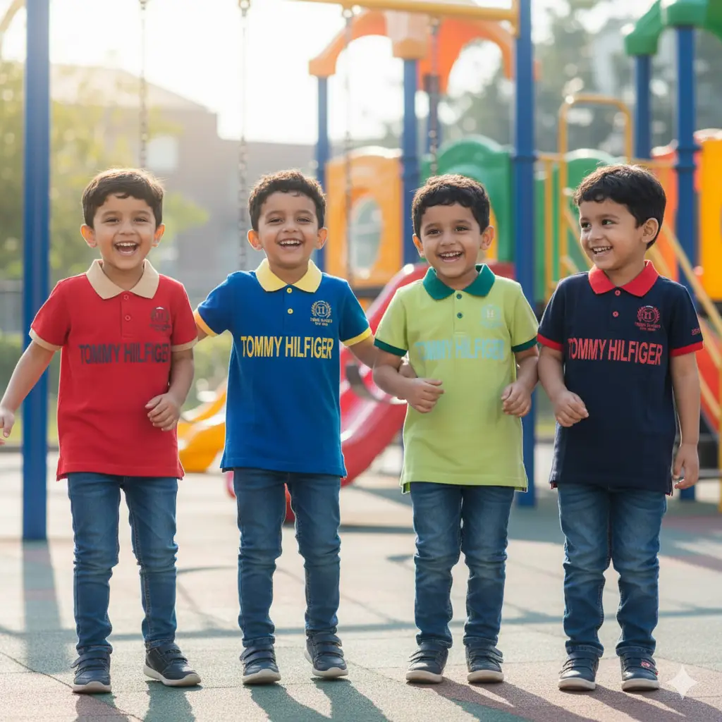 Unisex Tommy Hilfiger Polo Shirt (PK Cotton) - Image 3