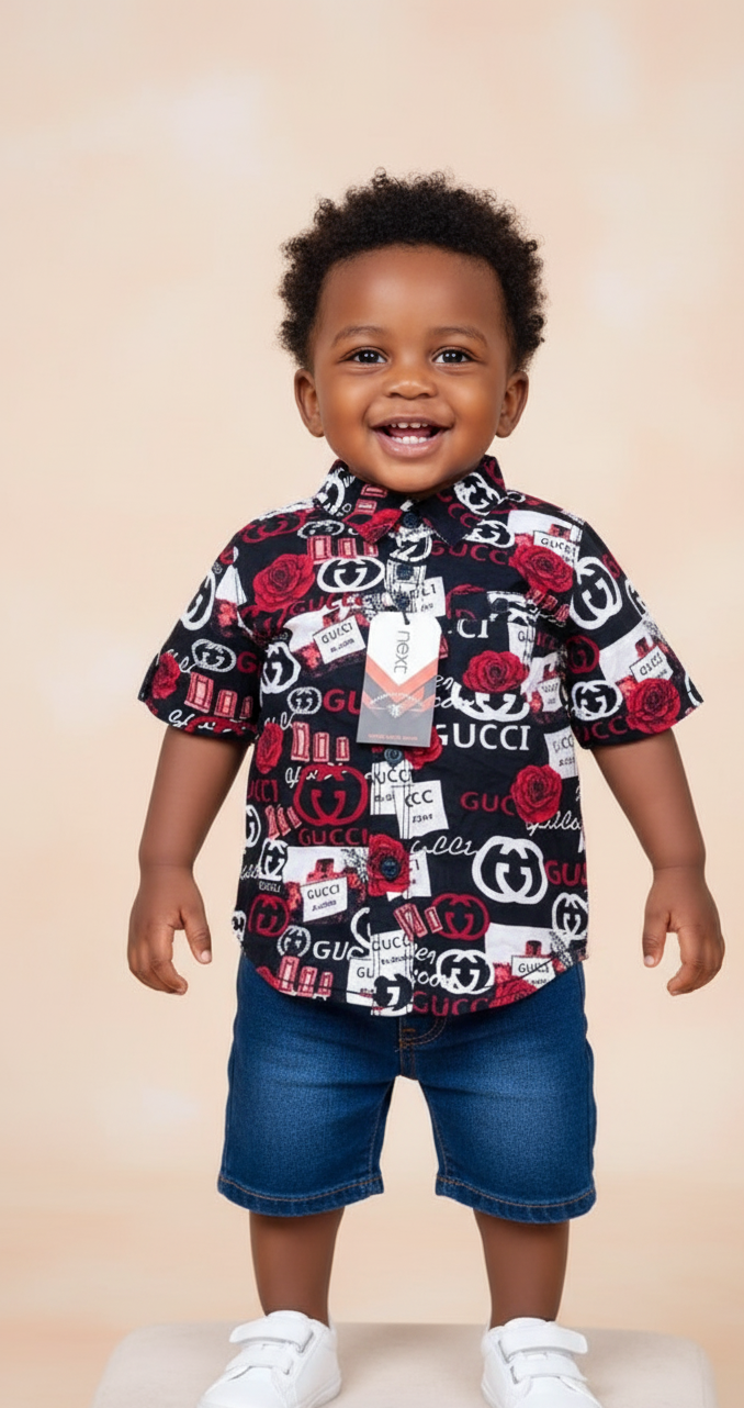 Floral Print Shirt-Soft Cotton-Vintage Pattern