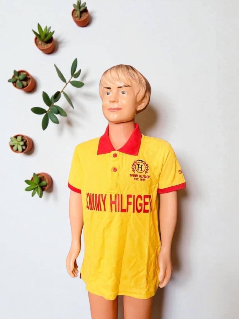 Unisex Tommy Hilfiger Polo Shirt (PK Cotton) - Image 2