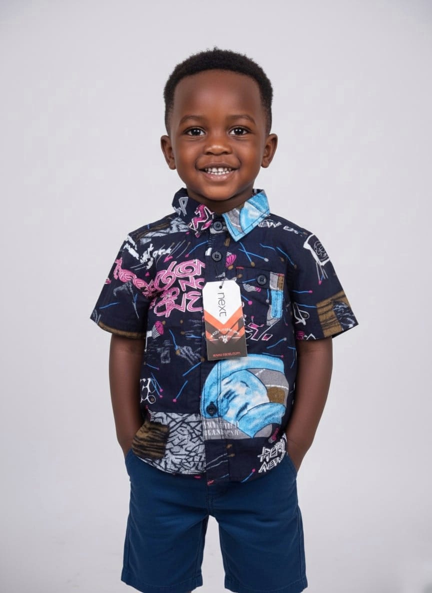 Boys’ Premium Printed Short-Sleeve Shirt - Image 2